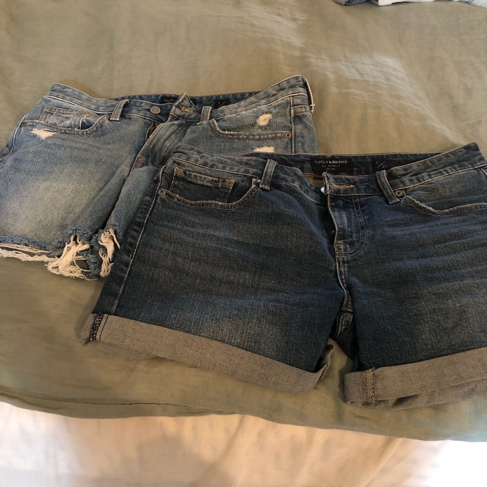 2 pairs of lucky brand jean shorts